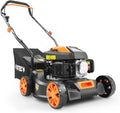 tondeuse à gazon Fuxtec – 40,6 cm | 45 L, Noir/Orange – Tondeuse Thermique Poussée FX-RM4180 - Légère | Compacte