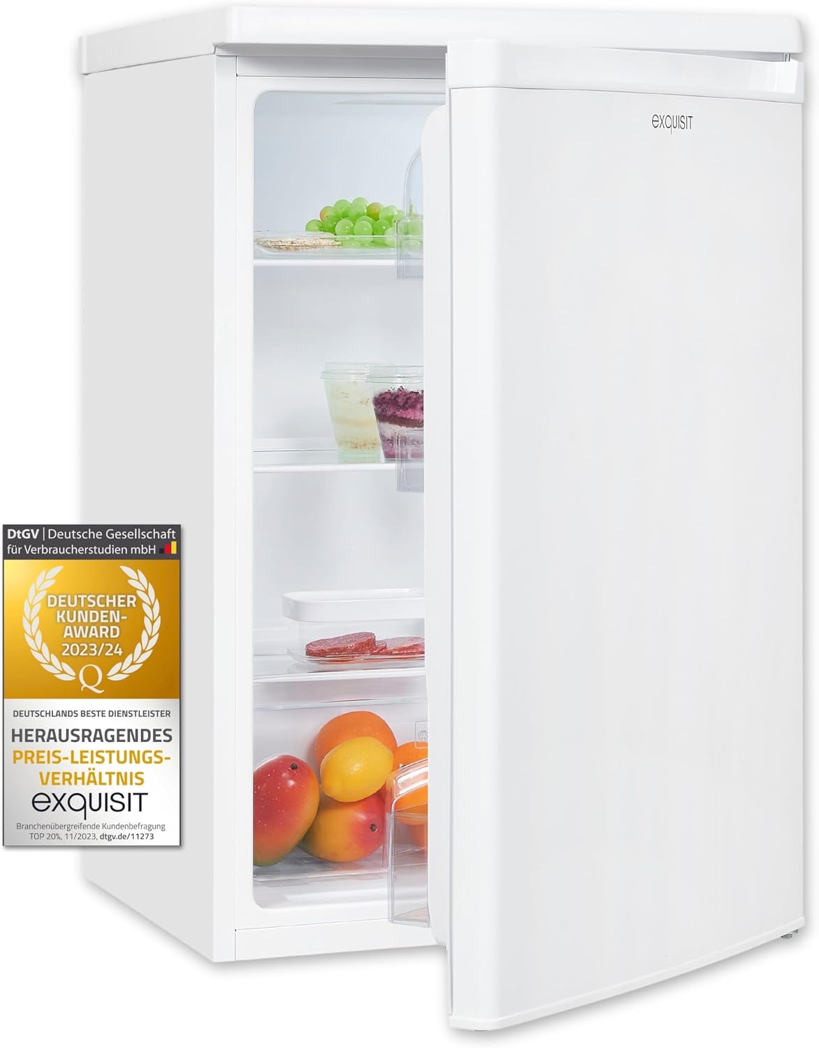 réfrigérateur Exquisit | frigo, 127 L – Blanc | KS16-V-040E Autoportante E