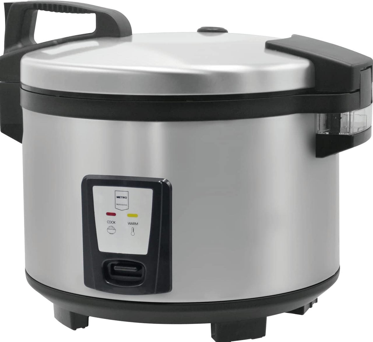 Électroménager spécialisé METRO Professional | 20 portions par 45 minutes, 1250 W – 3,6 l | Argent/Noir, Cuiseur à riz GRC1008