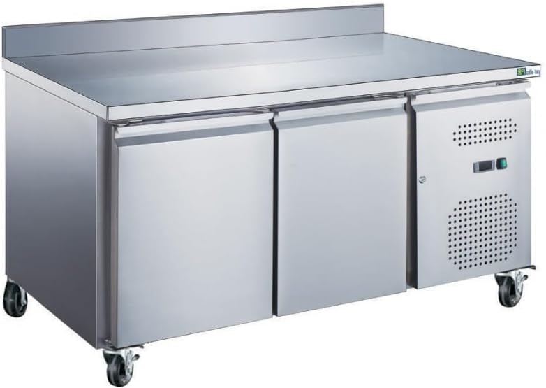 Électroménager et équipements Afi Collin Lucy – 449 L | Gris, Table Réfrigérée Positive Série Star avec Dosseret - 228 à