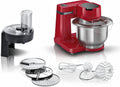 Robots multifonctions Bosch | 700 W, Rouge – Hausgeräte Robot de Cocina MUM2 blanco | procesador de alimentos+discos rayadores+varilla de alimentos