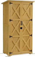 armoire M MCombo, 55×90×169 cm – Naturel | de Jardin en Bois, Petite Maison de Jardin résistante aux intempéries