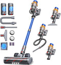canapé Fieety – 50kPa | 600 W, Bleu/Orange/Gris – Aspirateur Balai sans Fil avec 2 Batteries | 130Min/ / Aspirateur sans Fil Puissant