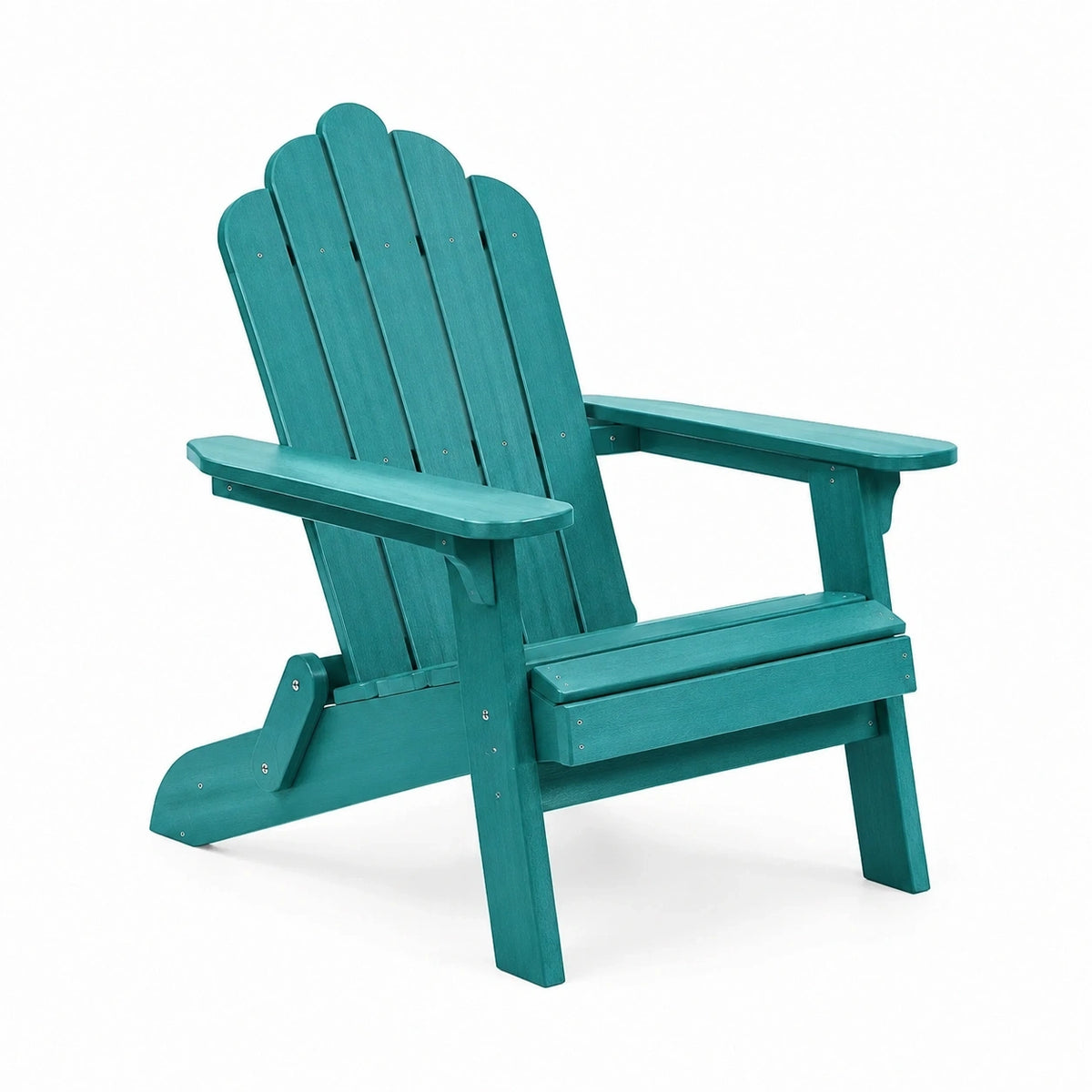 Fauteuil Adirondack turquoise en matériau composite avec dossier inclinable, 76 x 86 x 95 cm