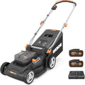 tondeuse à gazon WORX | 40 V, 41 cm – 4,0 Ah | Noir/Gris/Orange, WG745E sans Fil sans Fil – Idéale pour Les Jardins Moyens à Grands jusqu'à 600 ㎡