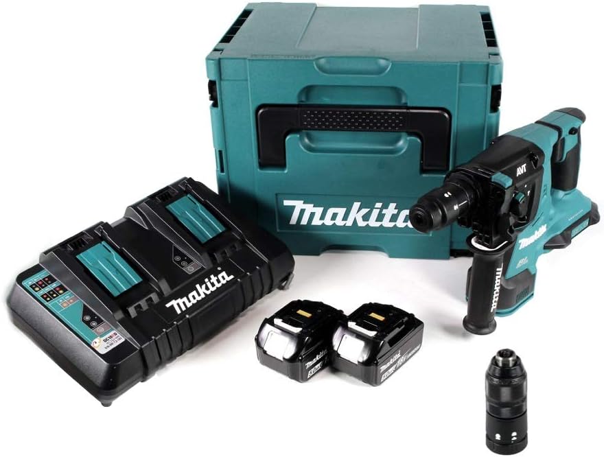 Outillage électroportatif Makita | 28 mm, 2 x 18 – 5,0 Ah | Noir/Bleu