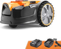 Lawnmaster tondeuse à gazon, 2 Ah – Orange/Noir