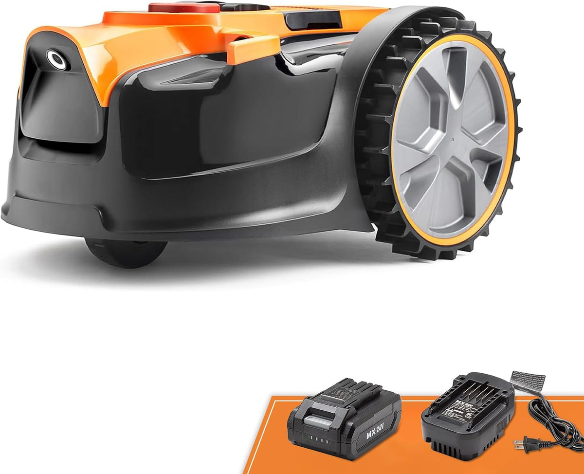 Lawnmaster tondeuse à gazon, 2 Ah – Orange/Noir