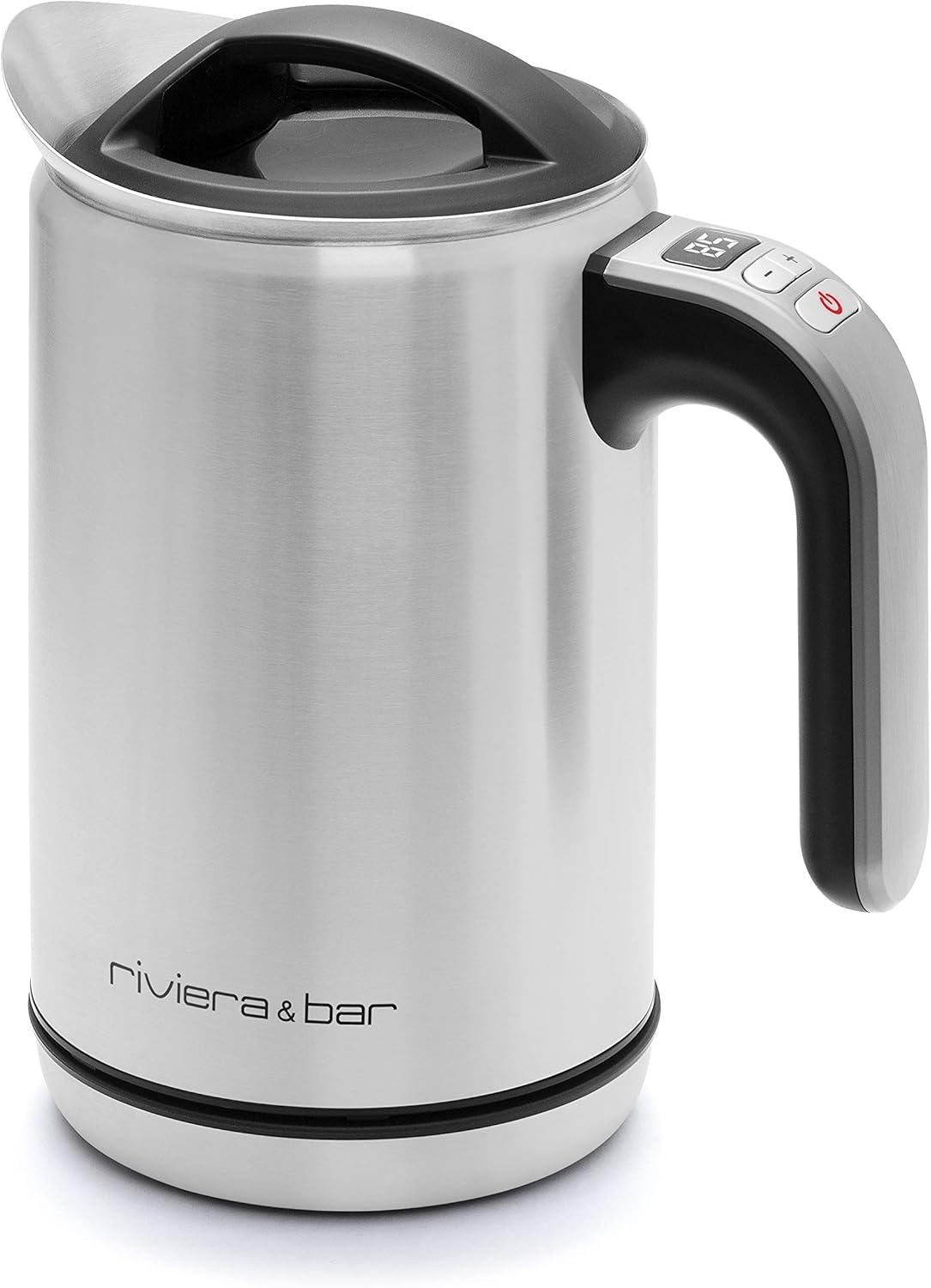 Bouilloires électriques Riviera – Argent/Noir | et-Bar BBT380 Bouilloire double paroi à température réglable Elva