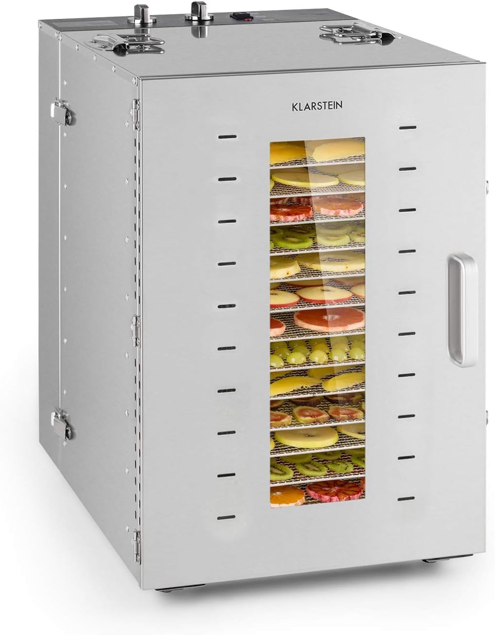 déshydrateur alimentaire KLARSTEIN | 1500 W, 20 kg – Argent | Master Jerky, Température réglable en continu de 40-90 °C
