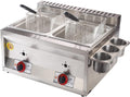 DJXLMN Friteuses, 20 L – Argent/Rouge