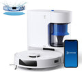 robot aspirateur ECOVACS – Blanc/Bleu | Aspirateur Robot DEEBOT N20 Plus, Laveur 8000Pa avec vidange Automatique poussière