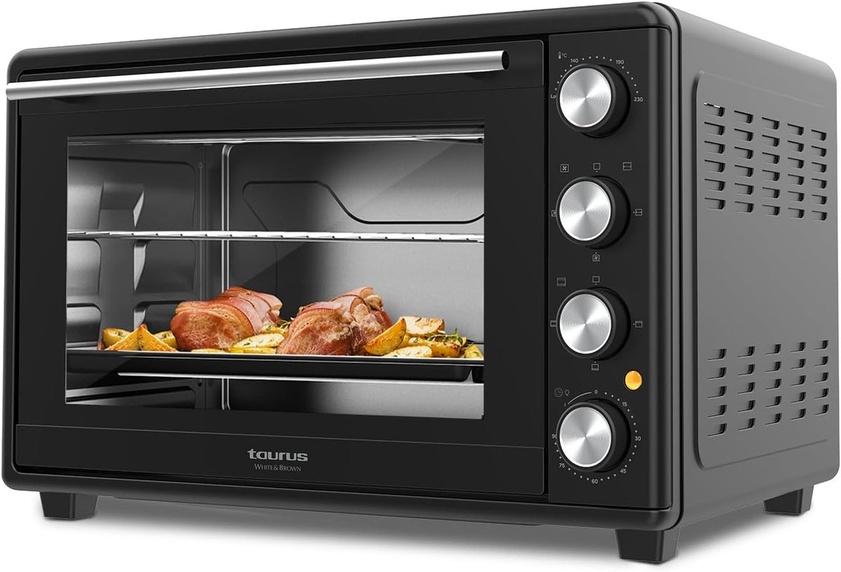 Électroménager spécialisé TAURUS | 2000 W, 45 L – Noir | Four Électrique Horizon 45, 15 Modes de Cuisson – Minuterie 90 Min