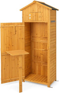 Abris de jardin Helloshop26 | 75 x 50 x 180,5 cm, Naturel