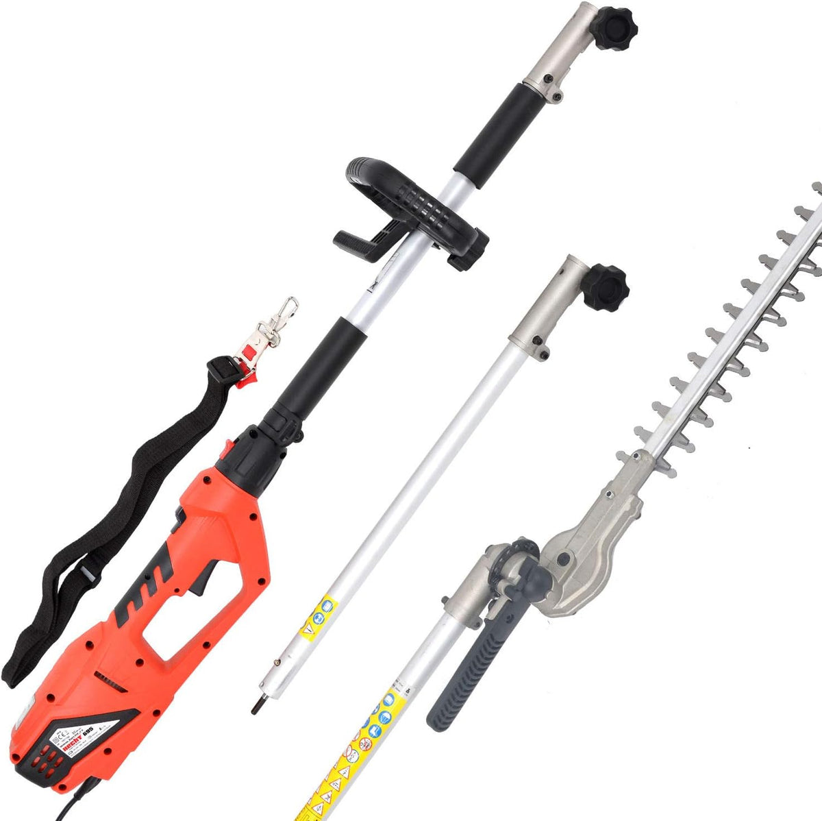 Hecht Taille-haies, 900 W – 41 cm | 50 cm, Orange/Noir/Argent – 695 Taille-haie électrique Longueur de coupe Avec rallonge