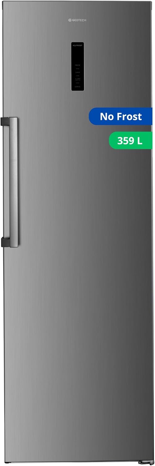 réfrigérateur GEDTECH – frigo | 359 L, Argent – simple GSP359NFIX - No Frost - Inox