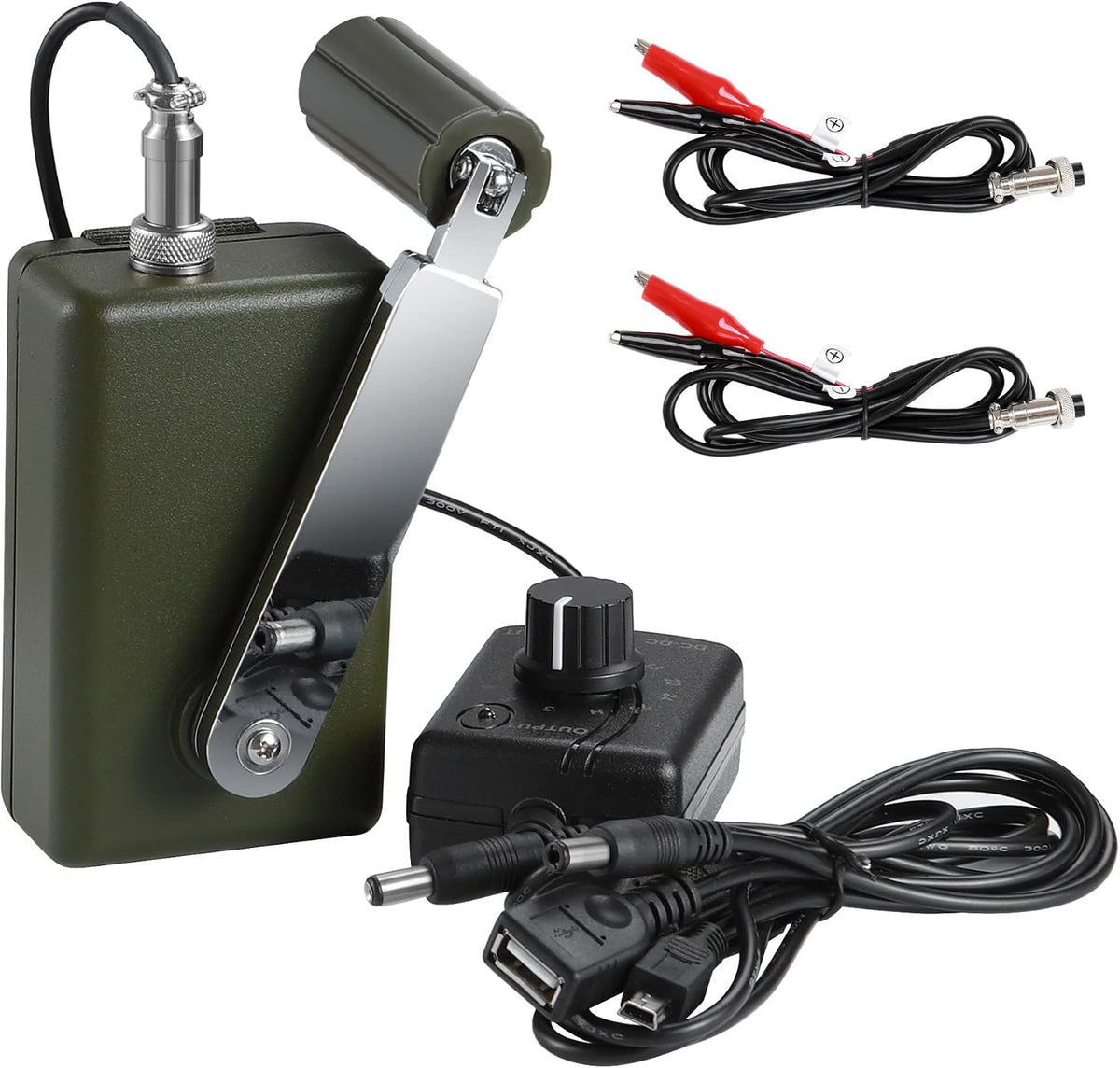 groupe électrogène NArra | 106 x 64 x 39 mm, 30 W – 28 V | Vert/Noir/Argent
