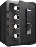 armoire ROSEEONNE, acier allié à faible teneur en carbone – Noir | Coffre fort Coffre-fort biométrique à empreintes digitales