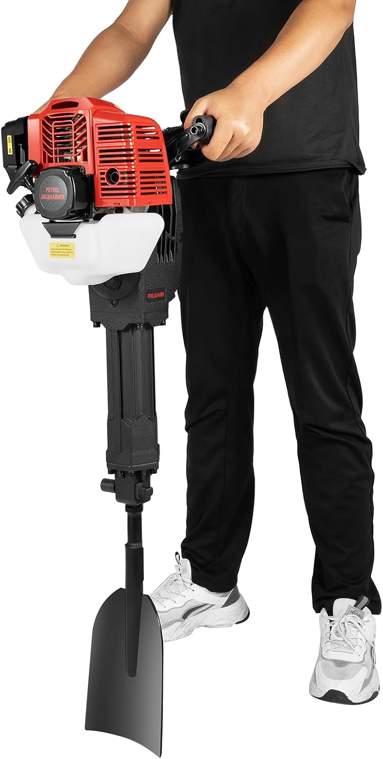 HPDTZ Outillage de jardin, environ 105 dB – 1900 W | 1500 tr/min, acier – PP | noir, rouge