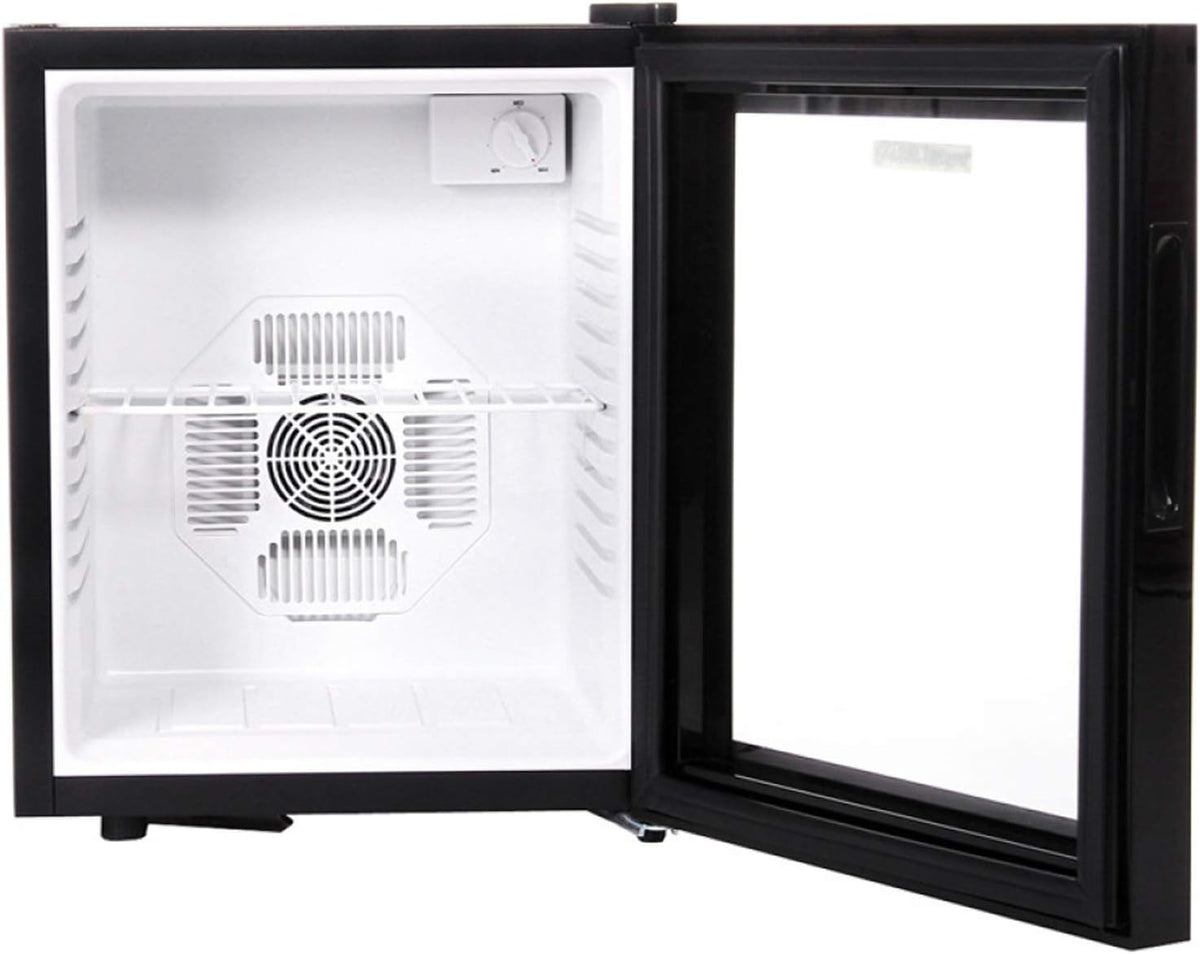réfrigérateur FACAI | 30 L, Noir – Mini Frigo De Chambre Silencieux Congélateur sans Givre avec Porte Vitrée