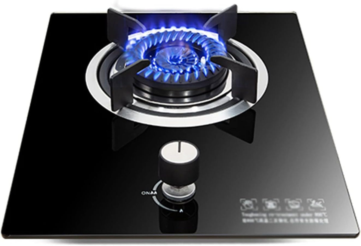 Tables de cuisson ZXFF | 43x33, Noir – Poêle À Gaz Intégrée 1 Brûleur | 4.0 / Kw Porte-pot En Fonte De Puissance De Feu Avec Ffd Protection