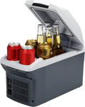 glacière JOYFRIGO – frigo | 9 litres, 12 V – Gris/Argent | Réfrigérateur portable de pour voiture, extérieur