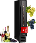 armoire KLARSTEIN, 20 L – Noir | Vinovilla Cave a Vin Encastrable, à une Zone – Caves de Vieillissement | Bouteilles Prosecco