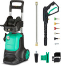 Outillage de jardin motorisé Amazon Basics | 2200 W, 145 bar – 500 l | Noir/Vert, Nettoyeurs haute pression filaires