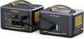 groupe électrogène VTOMAN | 2200 W, 3096 Wh – Noir/Jaune | Sortie CA/Sortie USB/QC 3.0 pour Camping extérieur