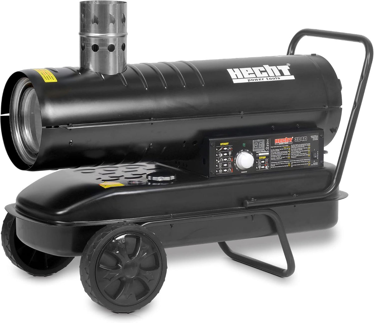 Chauffage au fioul Hecht | 280 W, 18 kW – 450 m | Noir