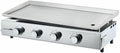 COOKINGBOX plancha, 84 x 34 cm – Argent | a gaz - 4 Feux - Brasilia - Tout INOX - Surface Cuisson - XXL