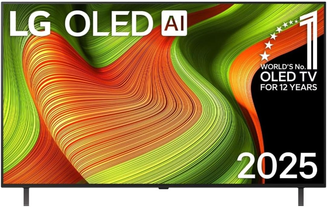 téléviseur LG – 139 cm | Noir, TV OLED 2025 – OLED55B5 | 55'' ( ), OLED 120Hz – Processeur α8 AI 4K Gen2 | Dolby Vision & Atmos