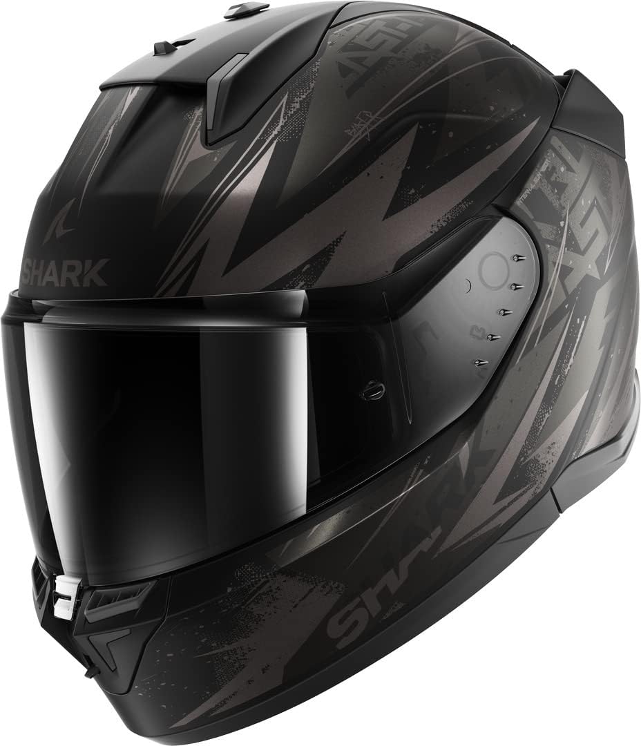 Casques intégraux Shark | Noir/Gris, Casque Moto intégral D-SKWAL 3 Blast-R Mat Noir / Gris