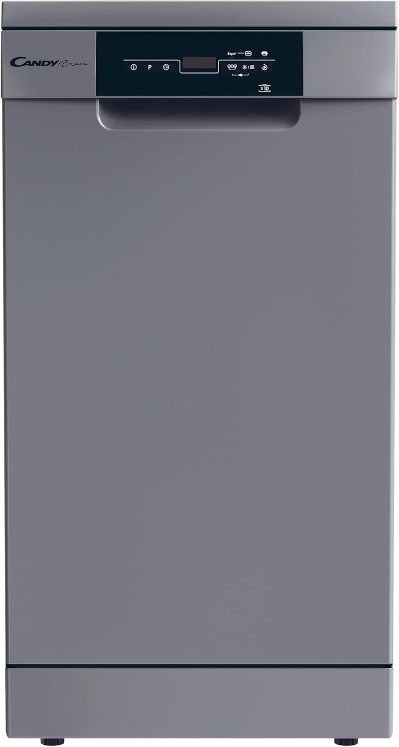 Lave-vaisselles standards CANDY | 45CM, 47 dB – Argent | LAVE-VAISSELLE LARGEUR 10 COUVERTS CLASSE E SILVER
