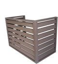 Housse cache climatiseur, Brun – de climatiseur pour unités extérieures | design en aluminium résistant aux intempéries et durable