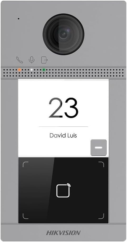 Interphones Hikvision – 174 x 91 x 29 mm | Gris, DS-KV8113-WME1(C)/Flush/Europe BV – sécurité Professionnelle des Objets