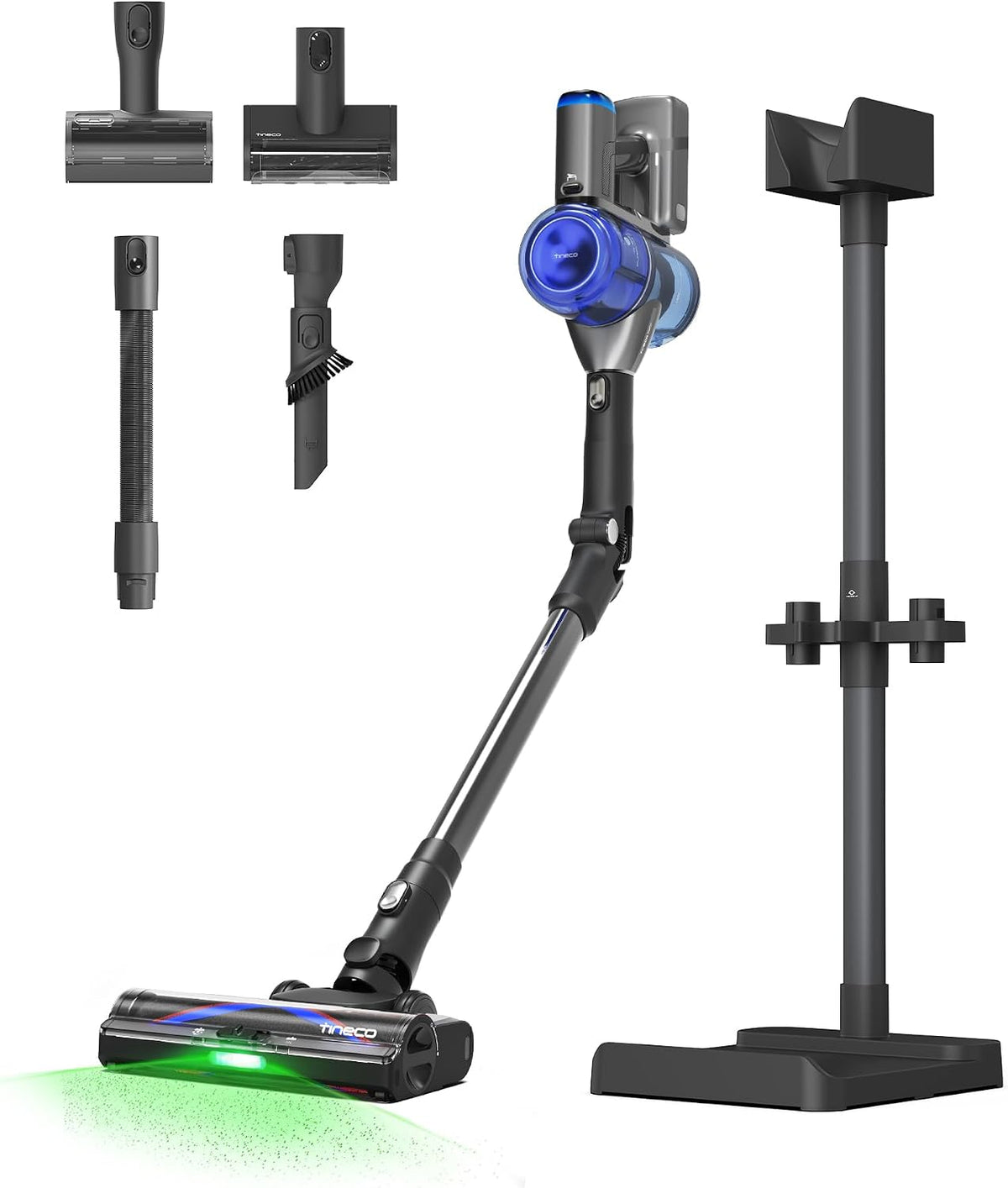 aspirateur balai sans fil Tineco – aspirateur sans fil | Noir/Bleu, Pure One S70 – Aspiration puissante de 200 AW