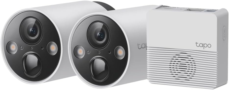 Caméras statiques Tapo | Blanc/Noir, Camera Surveillance WiFi exterieure sans Fil sur Batterie C420S2 – Autonomie de 180j