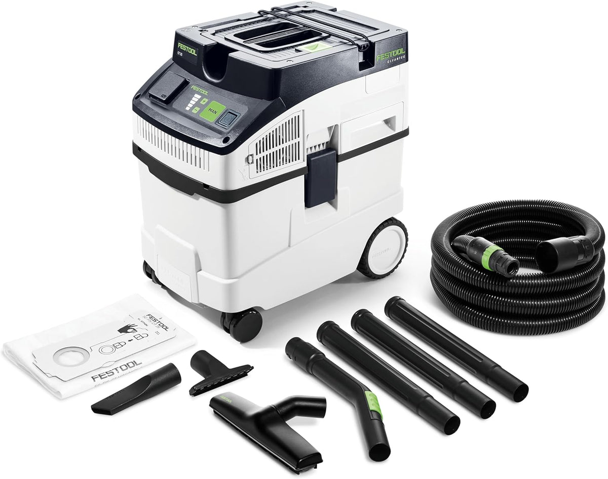 aspirateur eau et poussière Festool – Noir/Blanc | Aspirateur Mobile Cleantec CT 25