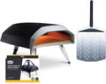 four à pizza Ooni | 30 cm, Noir/Argent – Koda 12 Bundle - à Gaz - Pelle Perforée - Housse Officielle | Kit Complet de Cuisson Extérieur Professionnel