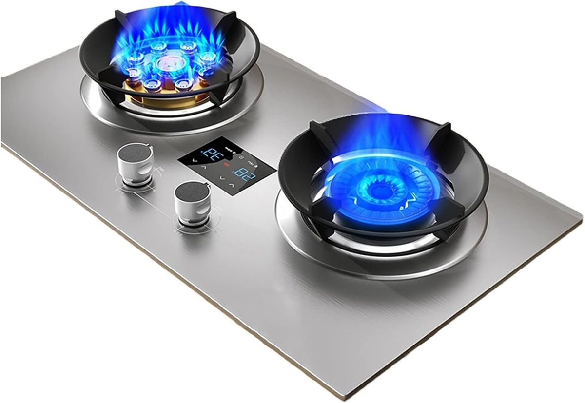 bureau THEGA – Argenté/Noir | Cuisiniere Gaz - Gaziniere, Cuisinière À Gaz 2 Feux – Cuisinière À Gaz À Contrôle De Flamme Réglable