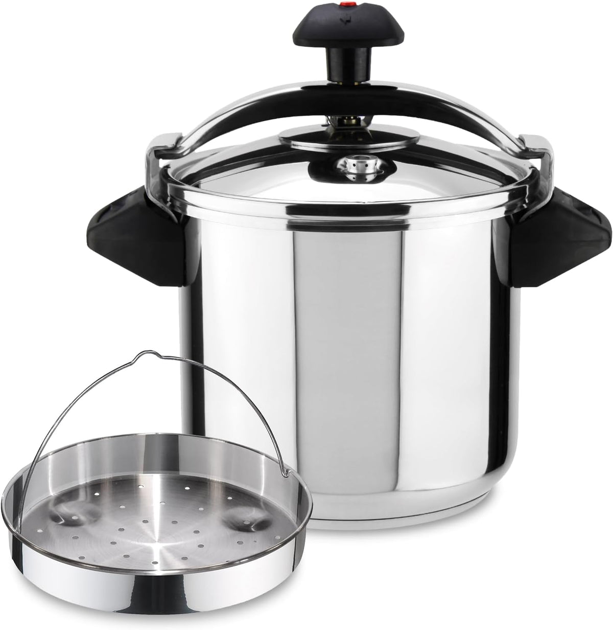 Autocuiseurs Magefesa – 10 l | Argent/Noir, Inoxtar - Autocuiseur express traditionnel de + panier – acier inoxydable 18/10