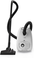 Aspirateurs traîneaux Bosch | 11 m, Blanc/Noir – aspirateur avec Sac | Rayon d'action, Sac à poussière XL – suceur pour Tissus d'ameublement