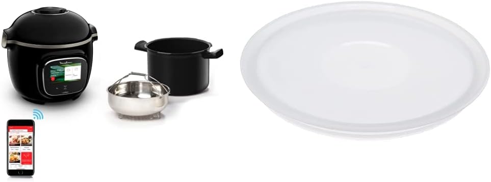 Moulinex Multicuiseurs, 6 L – Noir/Argent/Blanc | Cookeo Touch Wifi Multicuiseur intelligent, Haute pression