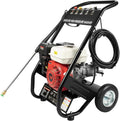 nettoyeur haute pression MccoMMon – 4900 W | 190 bar, Noir/Blanc/Rouge – essence 6, 5 CV - Moteur essence - - Voiture et terrasse - Pistolet puissant