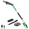 tronçonneuse WORKPRO | 20 V, 4,0 Ah – 4,5 m | 20 cm, Vert/Noir – X Élagueuse Télescopique sur Perche pour Tailler Branches Hautes