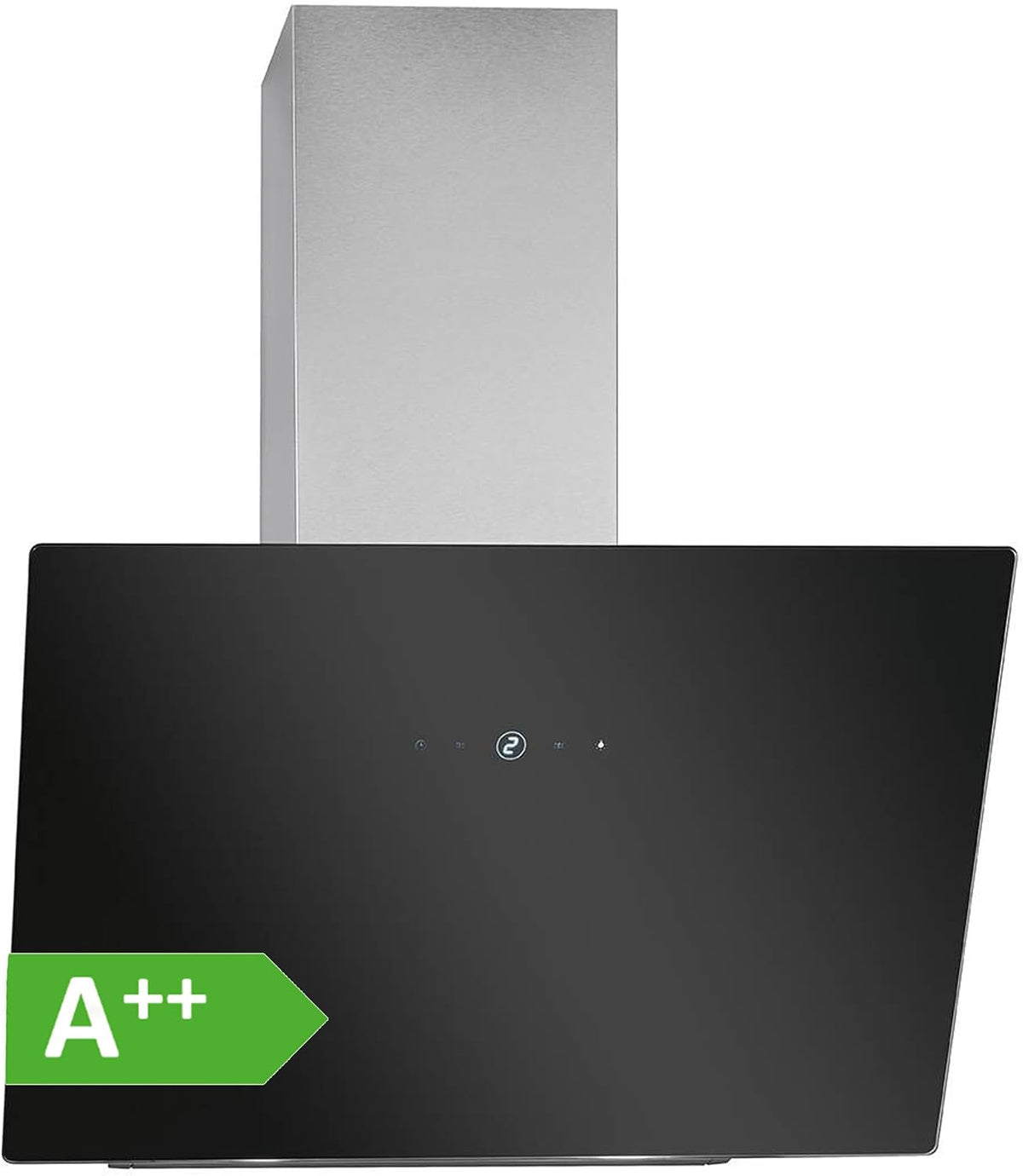 Bomann hotte aspirante, 60 cm – Noir/Argent | à recirculation ou à aspiration, Capot libre 9 niveaux de puissance