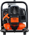 Pompes pour fontaines Fuxtec – 15.000 l | 35 m, 8 m – Noir/Orange | Pompe à eau thermique 2 temps 52 cm3 FX-WP152 - volume aspiration /h