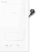 table de cuisson Cooksir | 30CM, 3500 W – 230 V | Blanc, Plaque à Induction h 2 Feux – Plaque de Cuisson Induction Encastrable avec Prise
