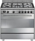 Cuisinières Smeg | 90CM, Inox – CENTRE DE CUISSON CONCERTO LARGEUR